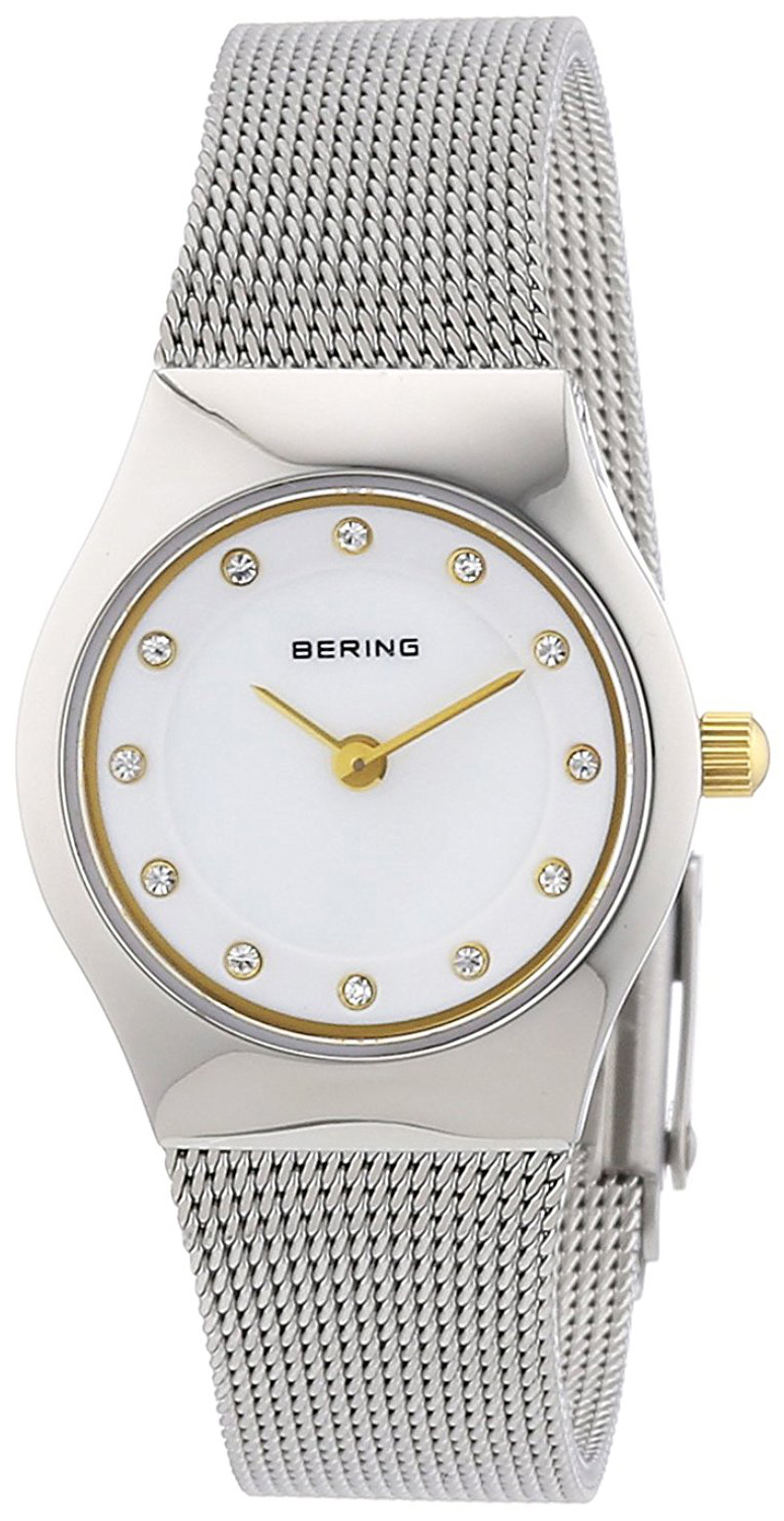 Bilde av Bering Classic Dameklokke 11923-004 Hvit/stål Ø23 Mm