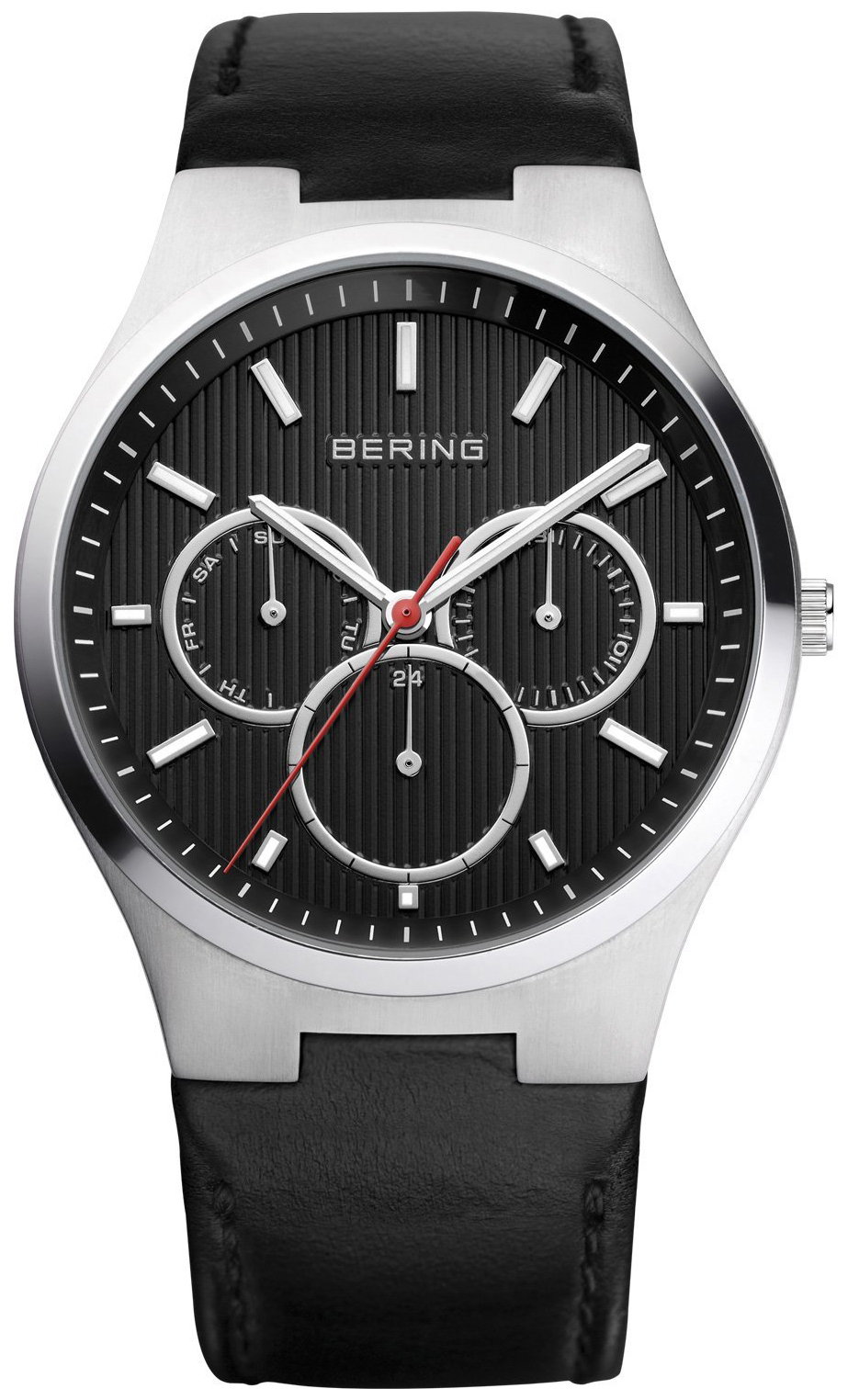 Bilde av Bering Herreklokke 13841-404 Classic Sort/lær Ø40 Mm