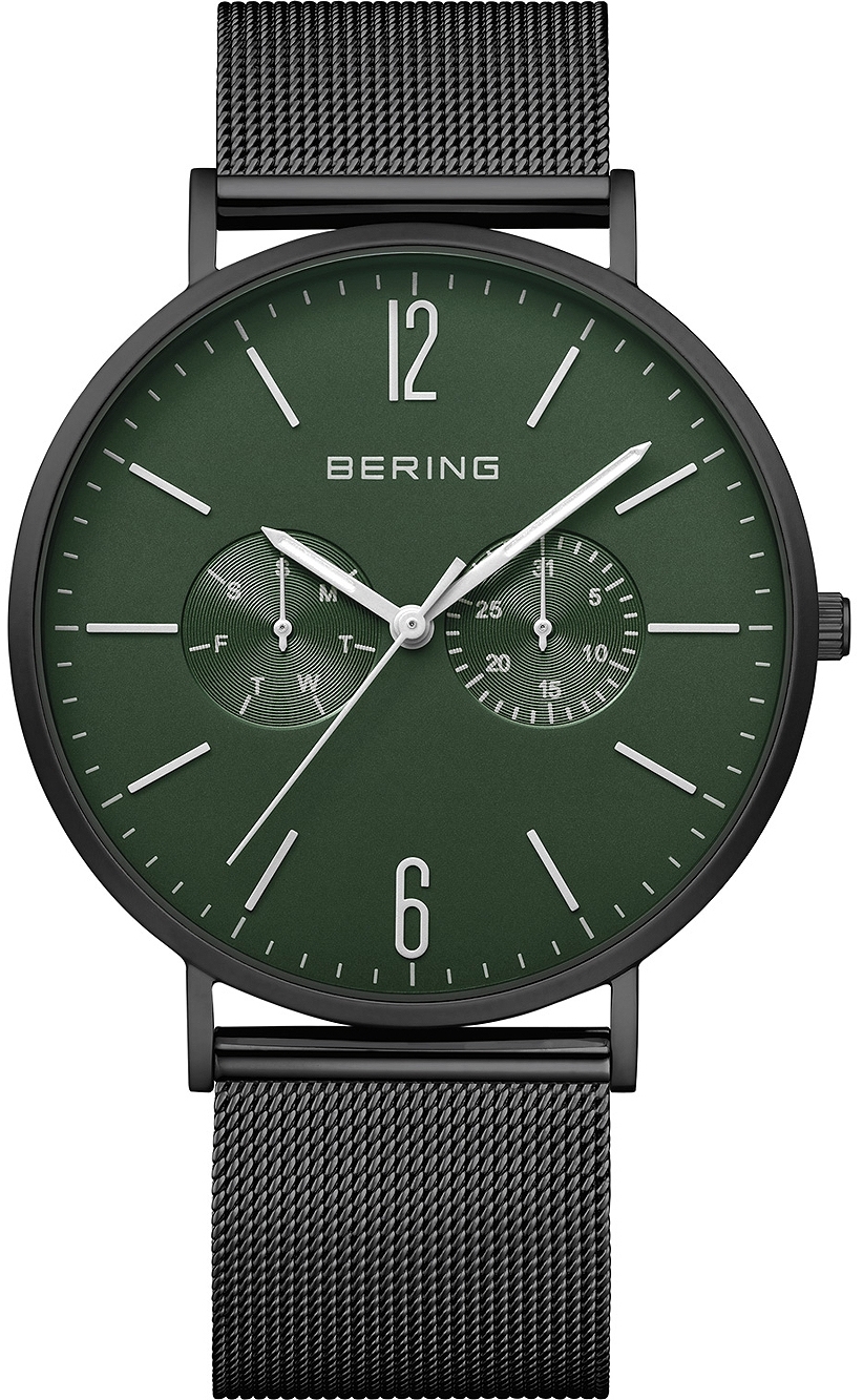 Bilde av Bering Herreklokke 14240-128 Classic Grønn/stål Ø41 Mm