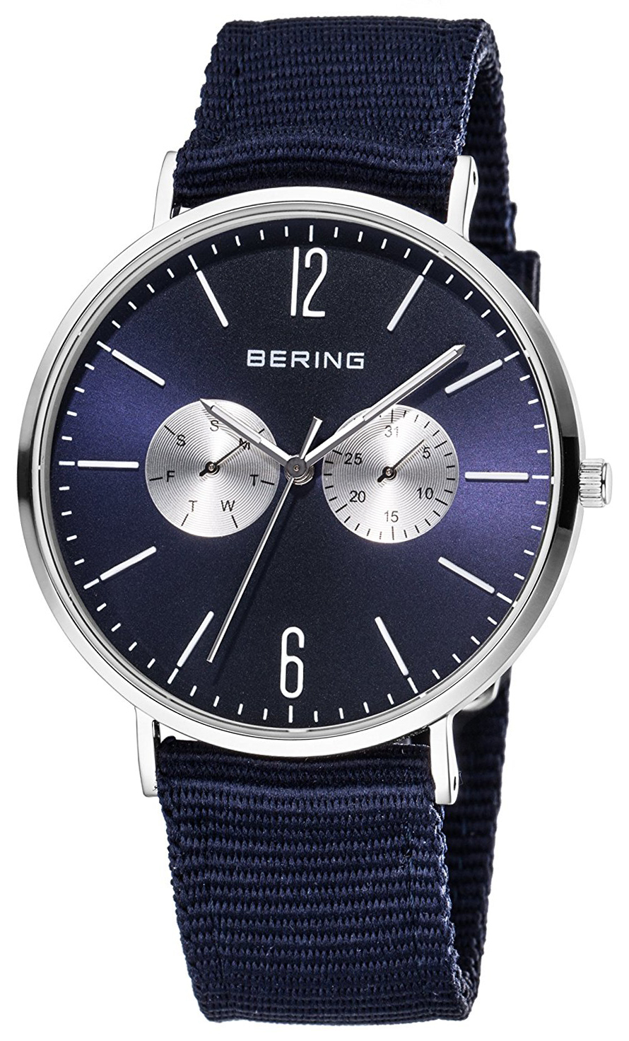 Bering Classic Herreklokke 14240-507 Blå/Tekstil Ø40 mm - Bering