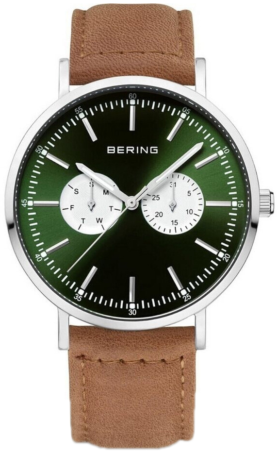 Bering Herreklokke 14240-508 Classic Grønn/Lær Ø40 mm