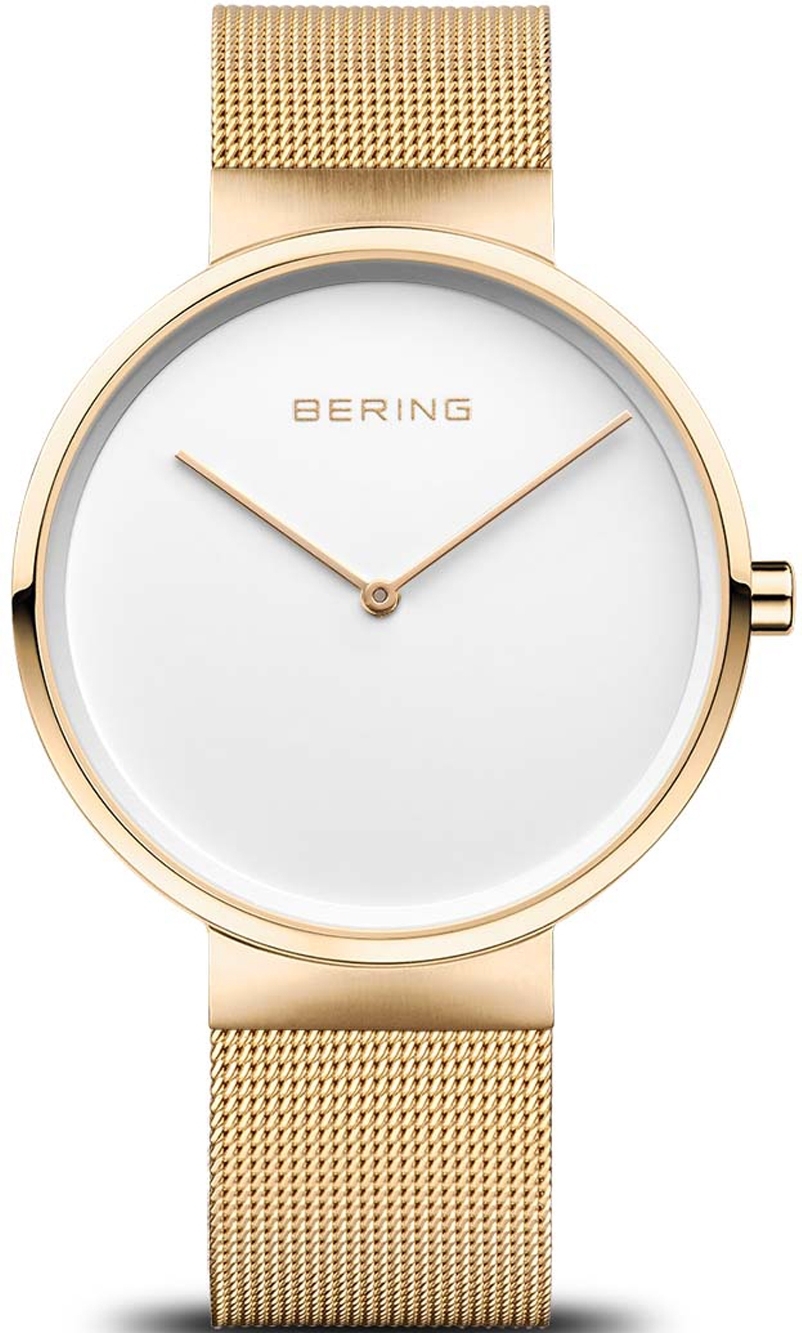 Bilde av Bering 14539-334 Classic Hvit/gulltonet Stål Ø39 Mm