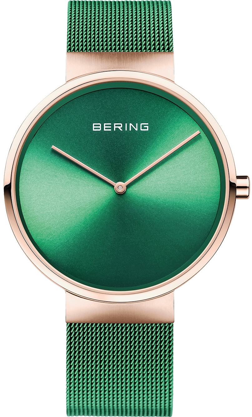 Bilde av Bering 14539-868 Classic Grønn/rose-gulltonet Stål Ø39 Mm