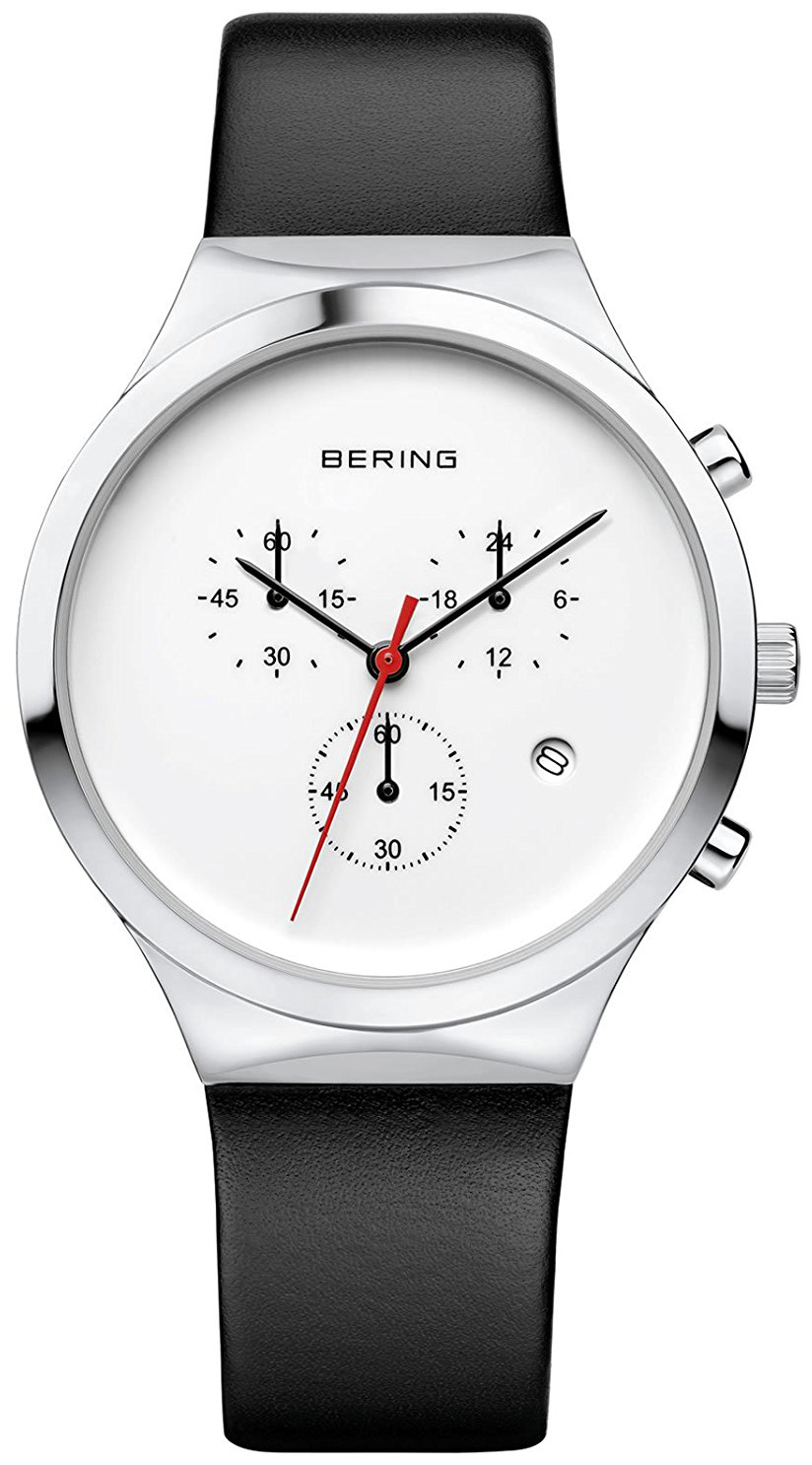 Bilde av Bering Herreklokke 14736-404 Classic Hvit/lær Ø36 Mm