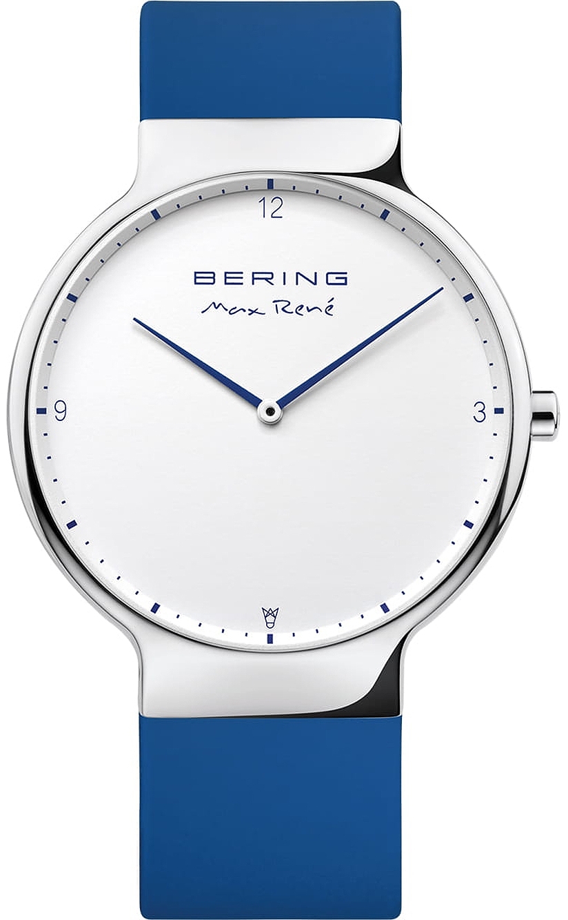 Bilde av Bering Herreklokke 15540-704 Max Rene Hvit/plast Ø40 Mm