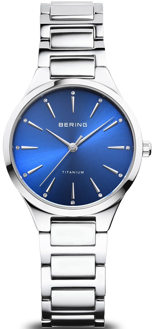 Bilde av Bering Dameklokke 15630-707 Titanium Blå/titan Ø30 Mm