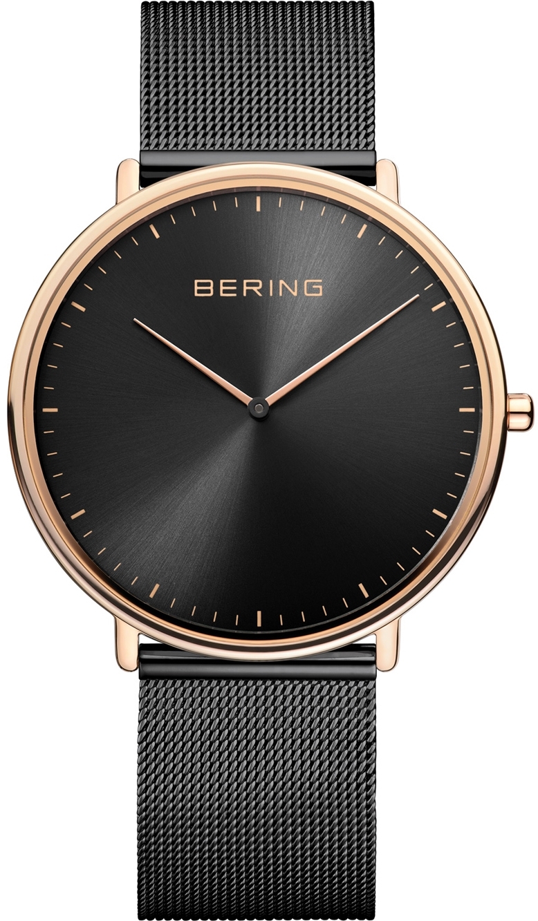 Bilde av Bering 15739-166 Ultra Slim Sort/stål Ø39 Mm