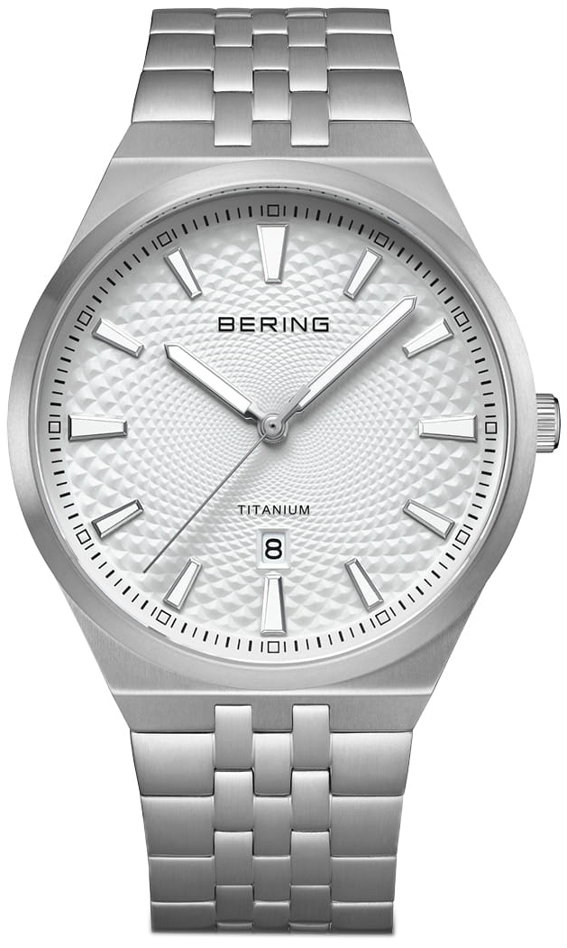 Bering Herreklokke 16141-704 Titanium Hvit/Titan Ø41 mm