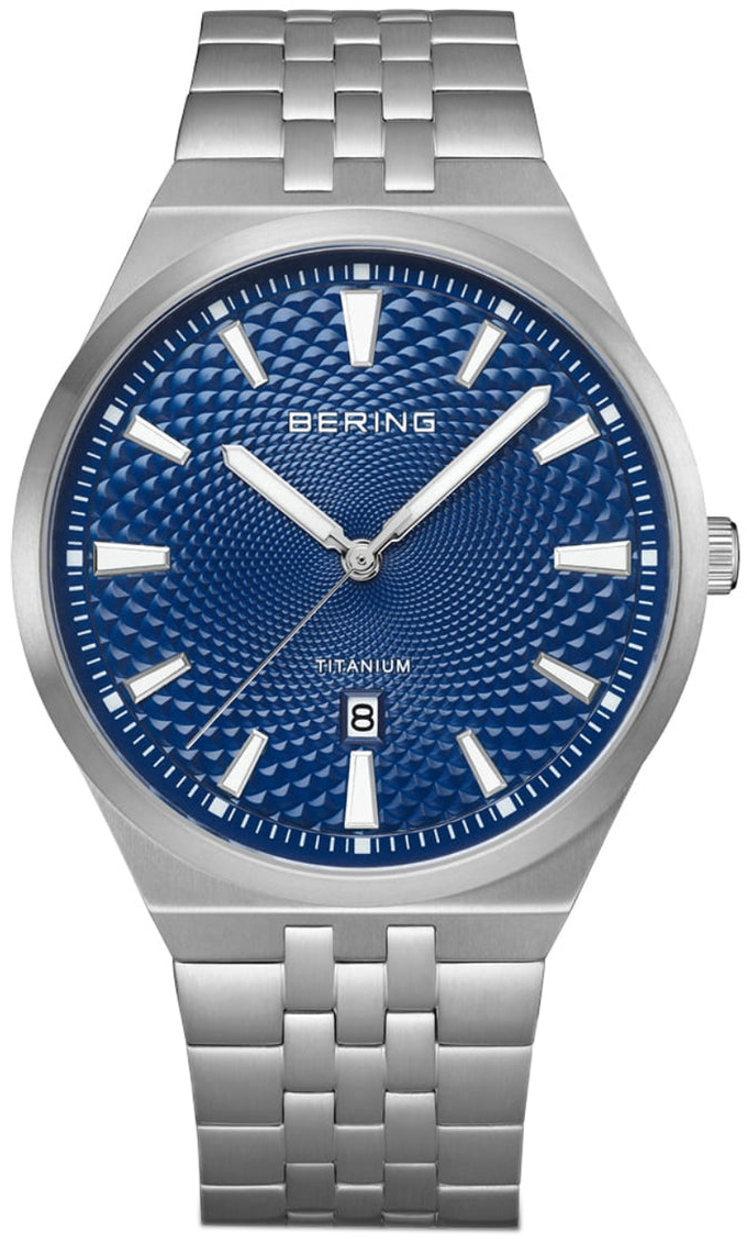 Bering Herreklokke 16141-707 Titanium Blå/Titan Ø41 mm