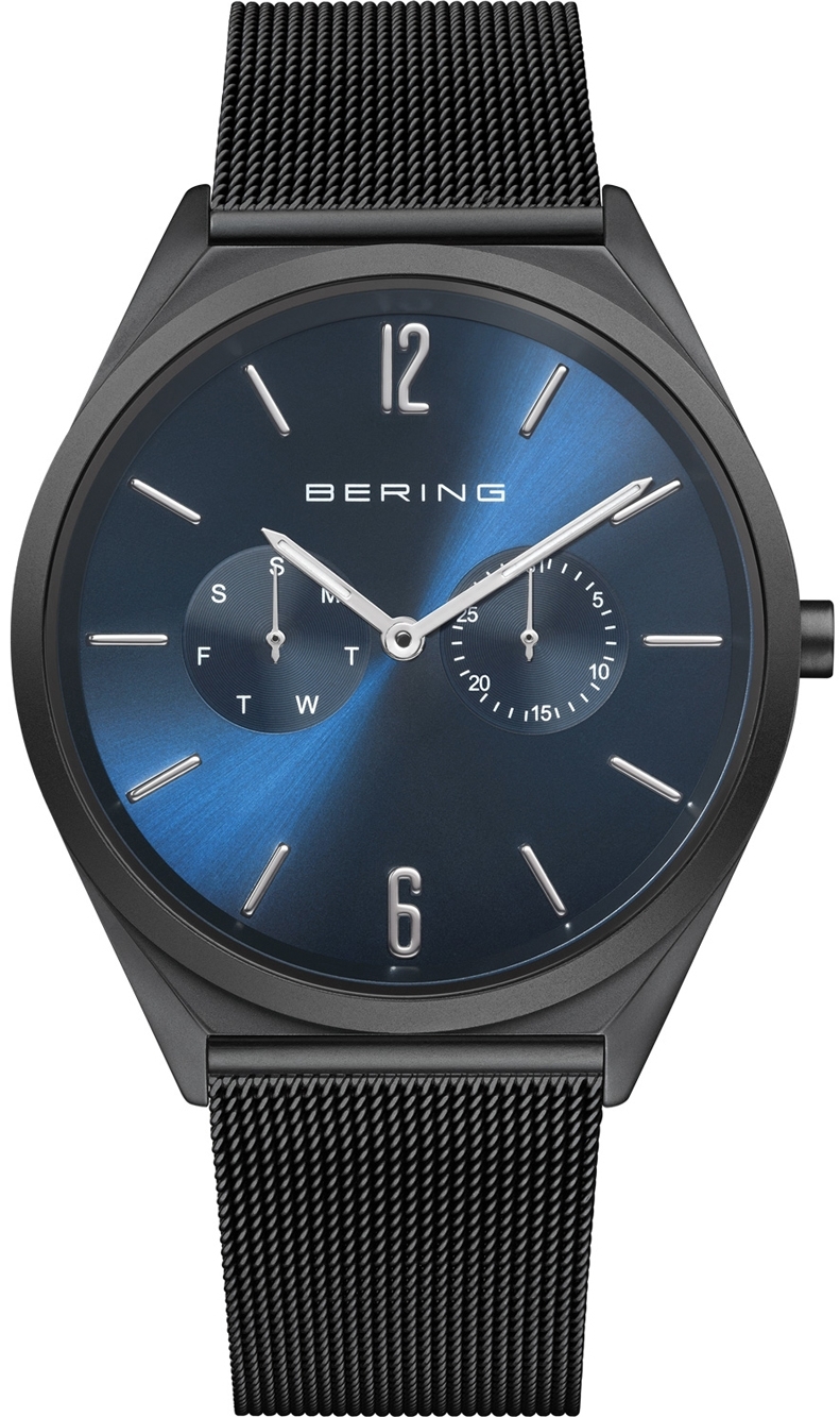 Bilde av Bering 17140-227 Ultra Slim Blå/stål Ø40 Mm