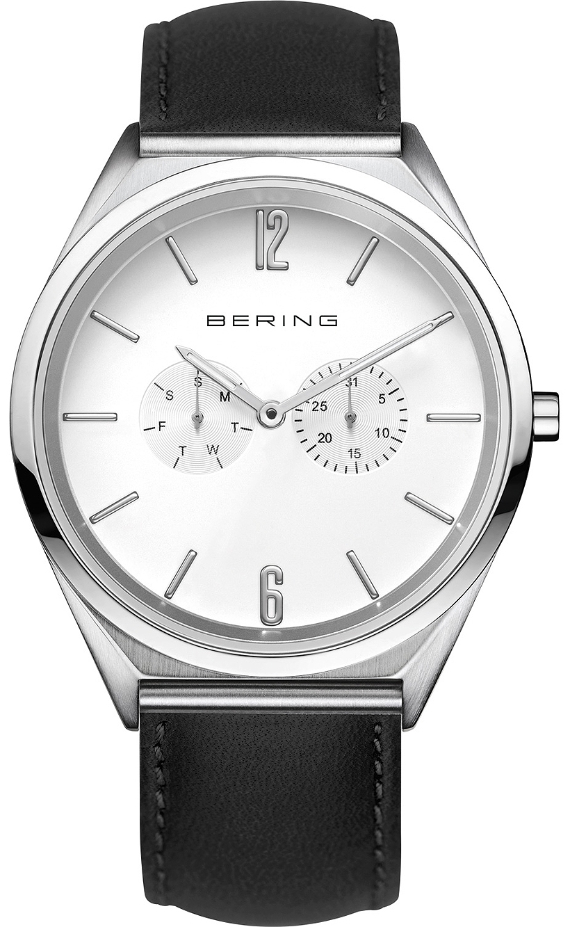 Bilde av Bering 17140-404 Ultra Slim Hvit/lær Ø40 Mm