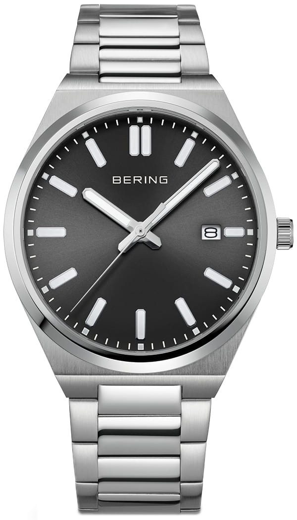 Bering Herreklokke 17639-702 Classic Sort/Stål Ø39 mm