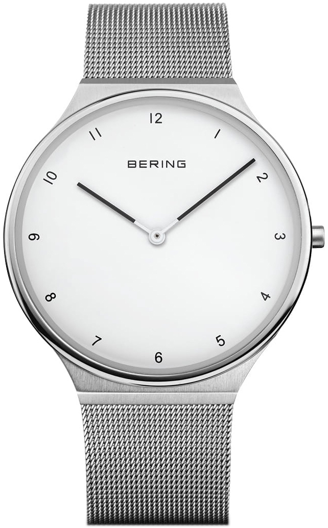 Bering Herreklokke 18440-004 Ultra Slim Hvit/Stål Ø40 mm