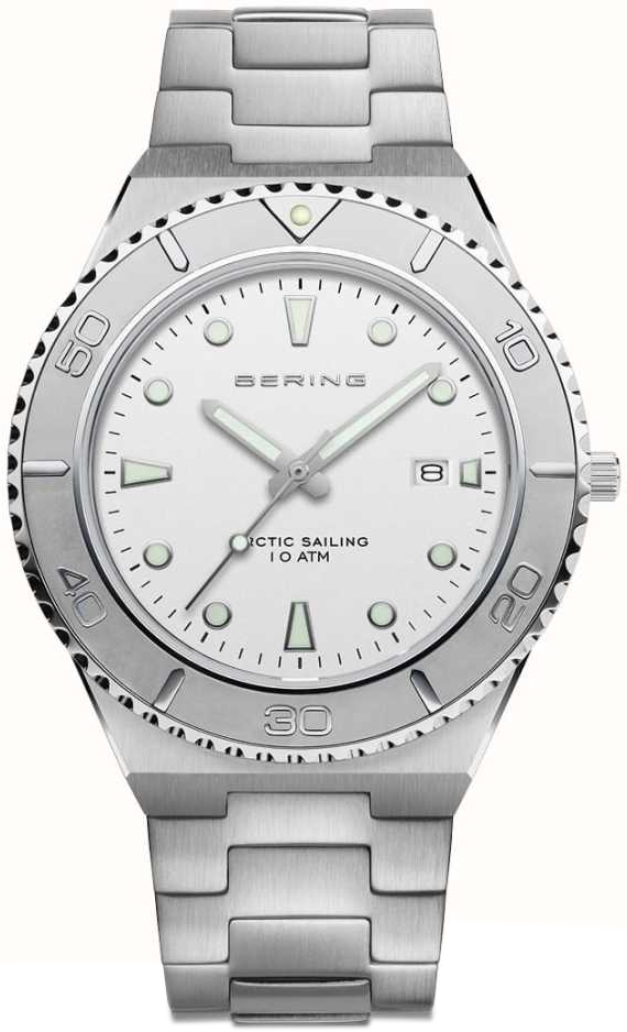 Bering Herreklokke 18940-704 Classic Hvit/Stål Ø40 mm