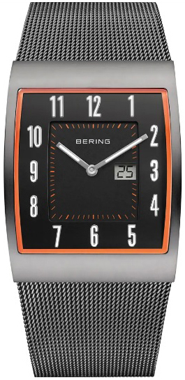 Bering Herreklokke 52033-379 Radio Controlled Sort/Stål