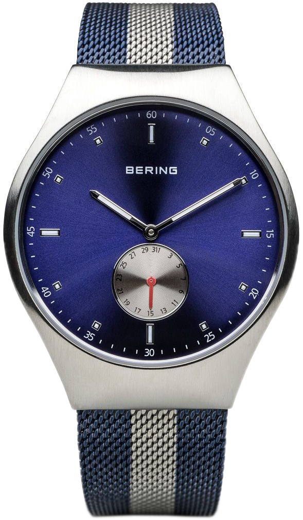 Bilde av Bering Herreklokke 70142-809 Smart Traveler Blå/stål Ø42 Mm