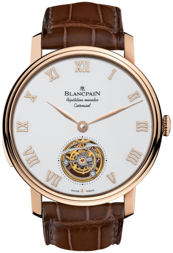 Bilde av Blancpain Herreklokke 0232-3631-55b Le Brassus Hvit/lær Ø45 Mm