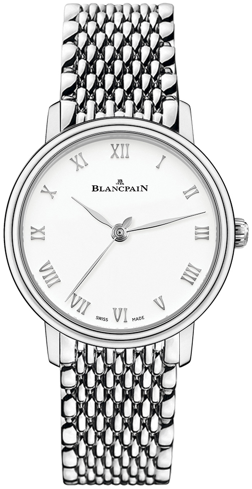 Bilde av Blancpain Dameklokke 6104-1127-mmb Villeret Hvit/stål Ø29.2 Mm