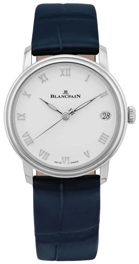 Bilde av Blancpain Dameklokke 6127-1127-55 Villeret Hvit/lær Ø33.2 Mm