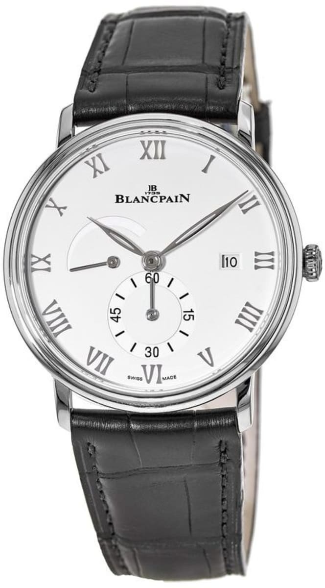 Bilde av Blancpain Herreklokke 6606-1127-55b Villeret Ultraflach Hvit/lær