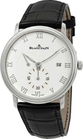 Bilde av Blancpain Herreklokke 6606a-1127-55b Villeret Hvit/lær Ø40 Mm