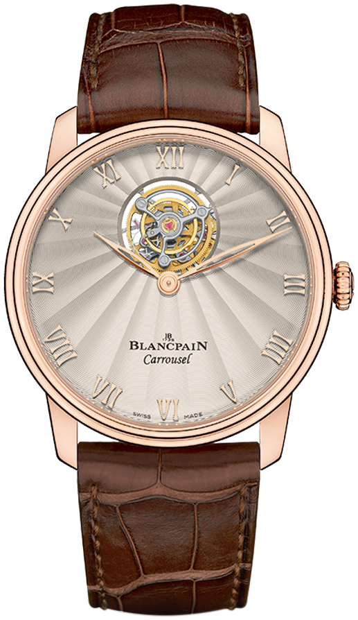 Bilde av Blancpain Herreklokke 66228-3642-55b Villeret Sølvfarget/lær Ø40 Mm