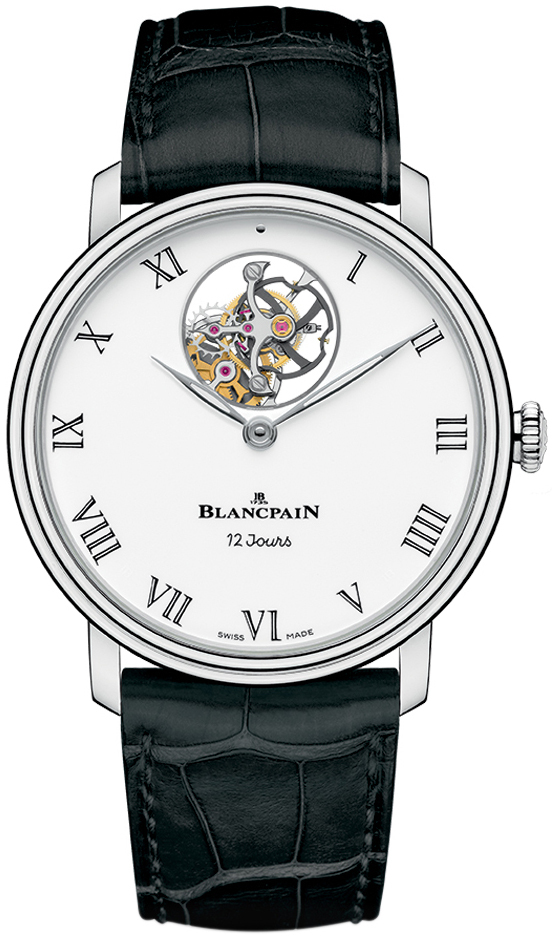 Bilde av Blancpain Herreklokke 66240-3431-55b Villeret Hvit/lær Ø42 Mm