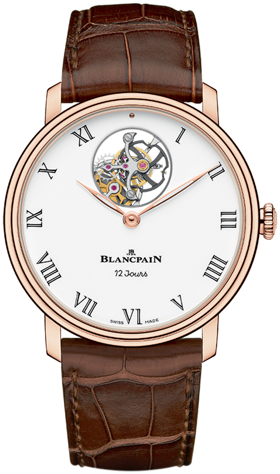 Bilde av Blancpain Herreklokke 66240-3631-55b Villeret Hvit/lær Ø42 Mm