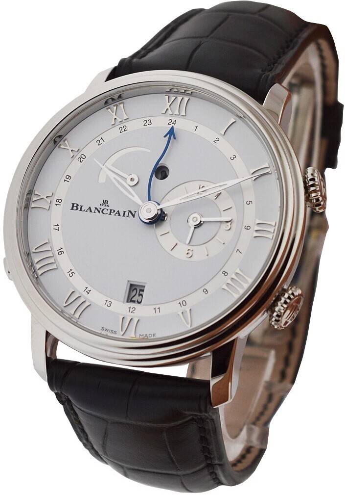 Bilde av Blancpain Herreklokke 6640-1127-55b Villeret Hvit/lær Ø40.3 Mm