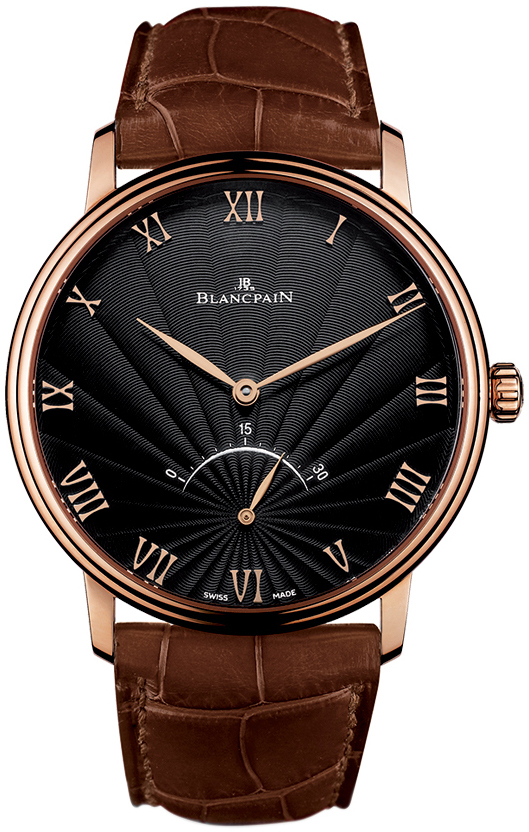 Bilde av Blancpain Herreklokke 6653-3630-55b Villeret Sort/lær Ø40 Mm