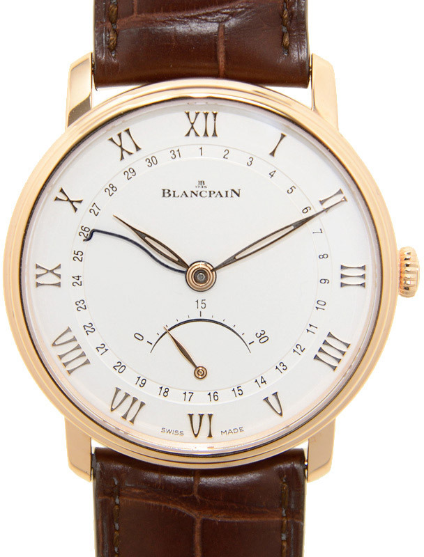 Bilde av Blancpain Herreklokke 6653q-3642-55b Villeret Sølvfarget/lær Ø40 Mm