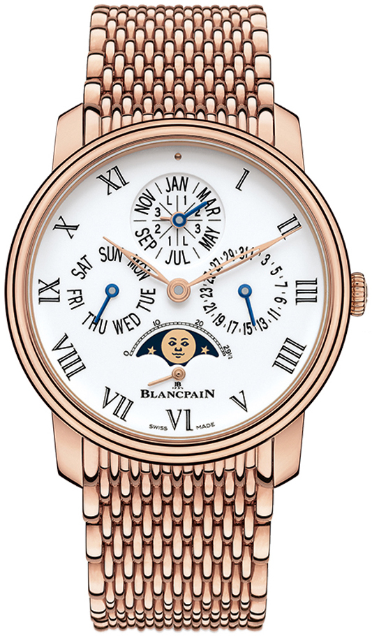 Bilde av Blancpain Herreklokke 6659-3631-mmb Villeret Hvit/18 Karat Rosé Gull