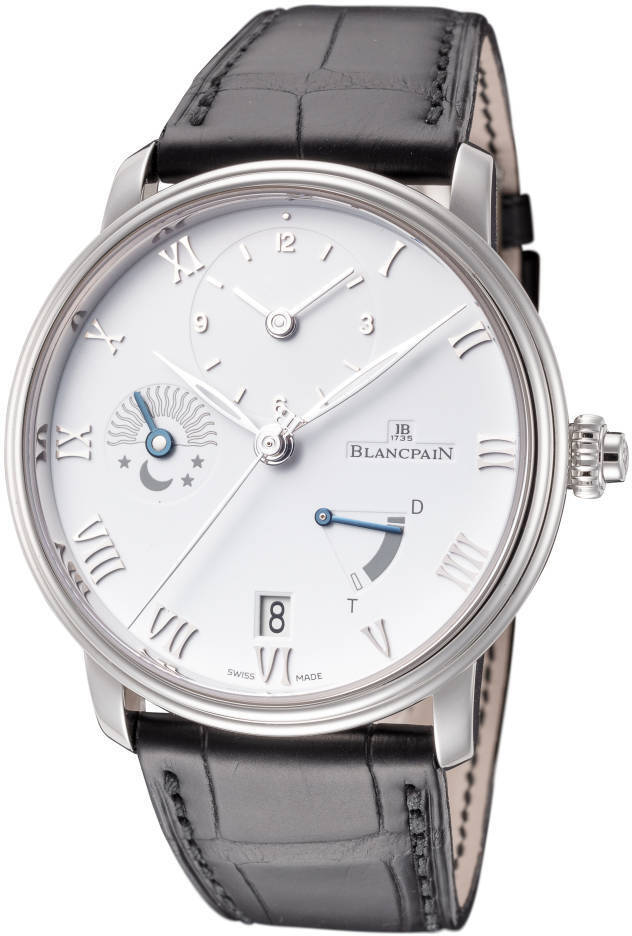 Bilde av Blancpain Herreklokke 6660-1127-55b Villeret Grå/lær Ø40 Mm