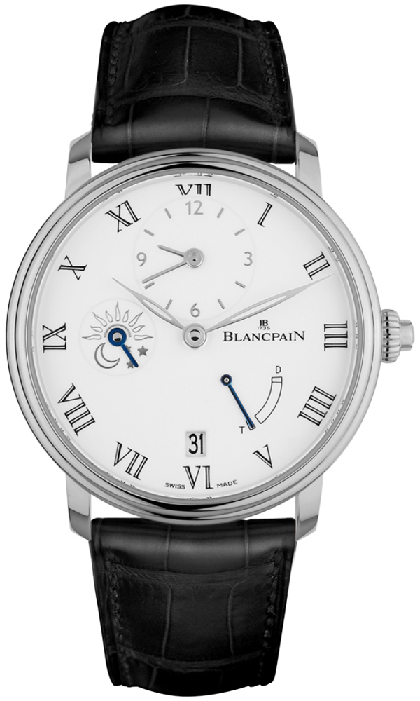 Bilde av Blancpain Herreklokke 6661-1531-55b Villeret Hvit/lær Ø42 Mm