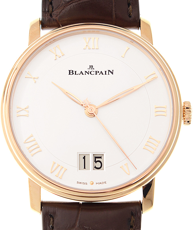 Bilde av Blancpain Herreklokke 6669-3642-55b Villeret Hvit/lær Ø40 Mm