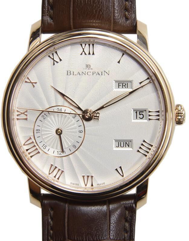 Bilde av Blancpain Herreklokke 6670-3642-55b Villeret Sølvfarget/lær Ø40 Mm