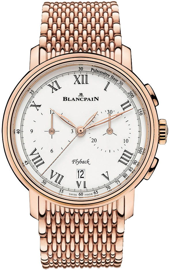 Bilde av Blancpain Herreklokke 6680f-3631-mmb Villeret Hvit/18 Karat Rosé