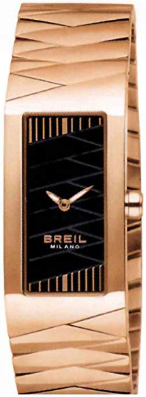 Breil Milano Dameklokke BW0349 Sort/Rose-gulltonet stål - Breil