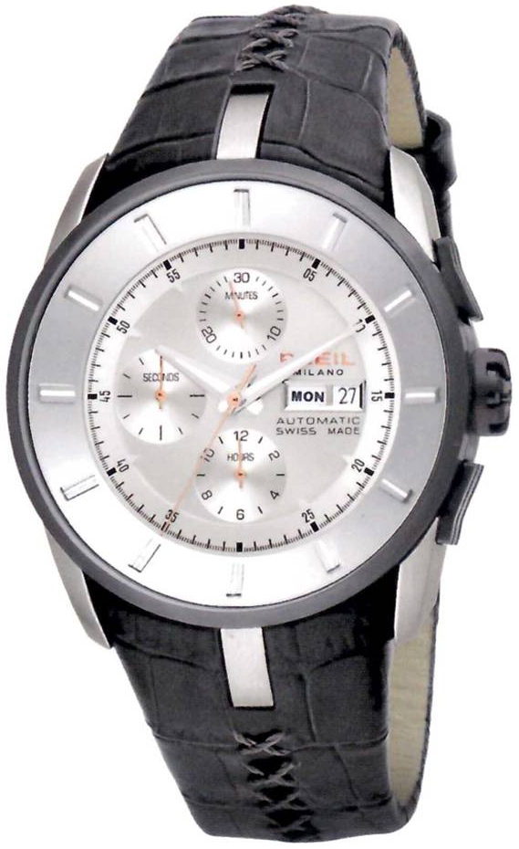Breil Herreklokke BW0485 Sølvfarget/Lær Ø45 mm