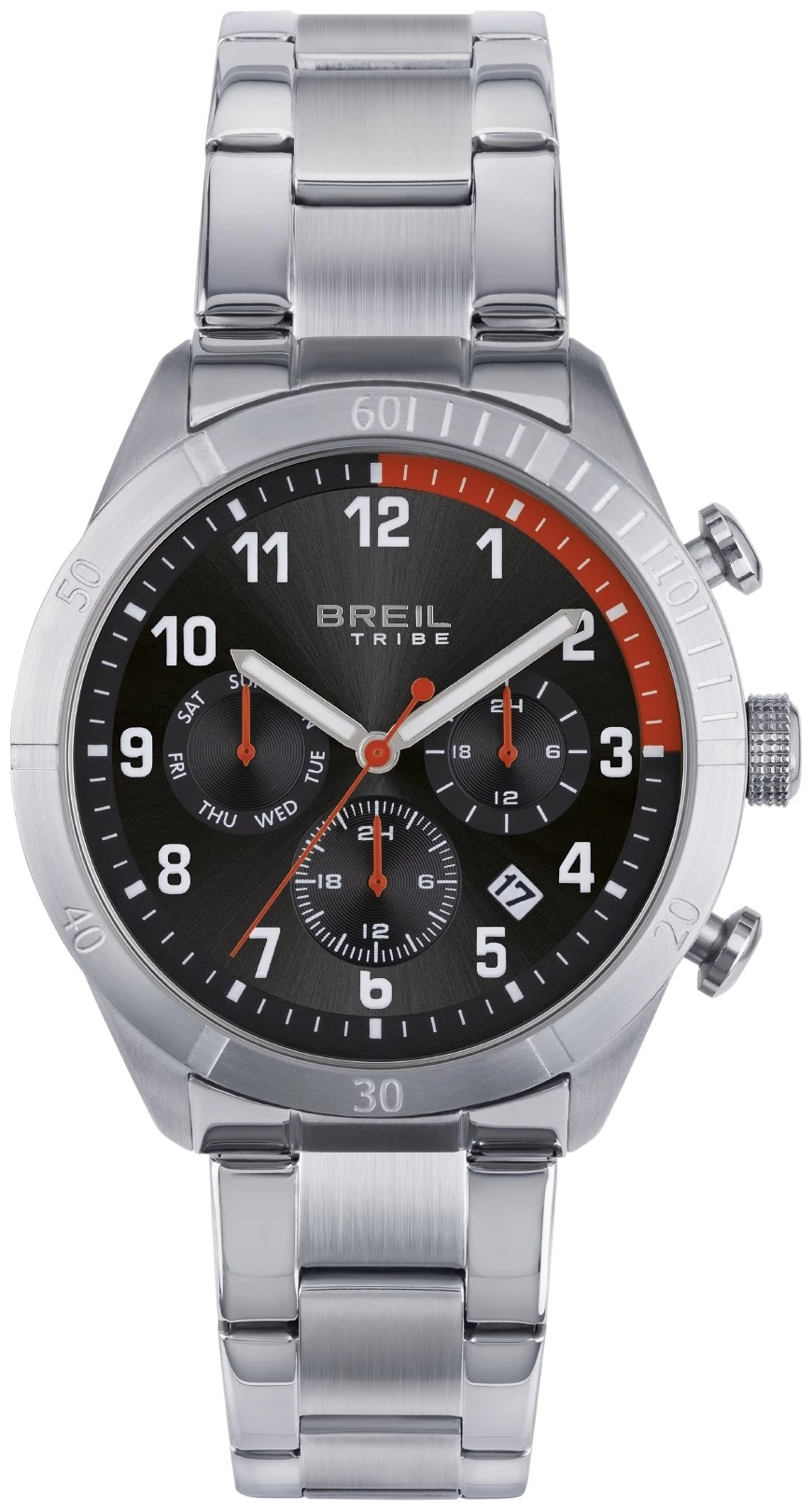 Breil Herreklokke EW0592 Tribe Sort/Stål Ø41 mm