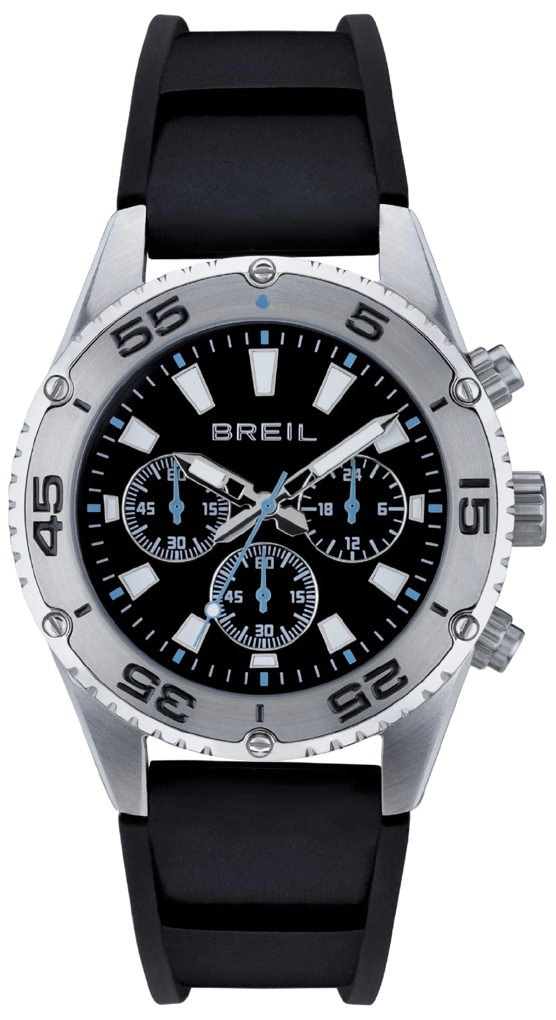 Breil Herreklokke TW2000 Sprinter Sort/Gummi Ø43 mm