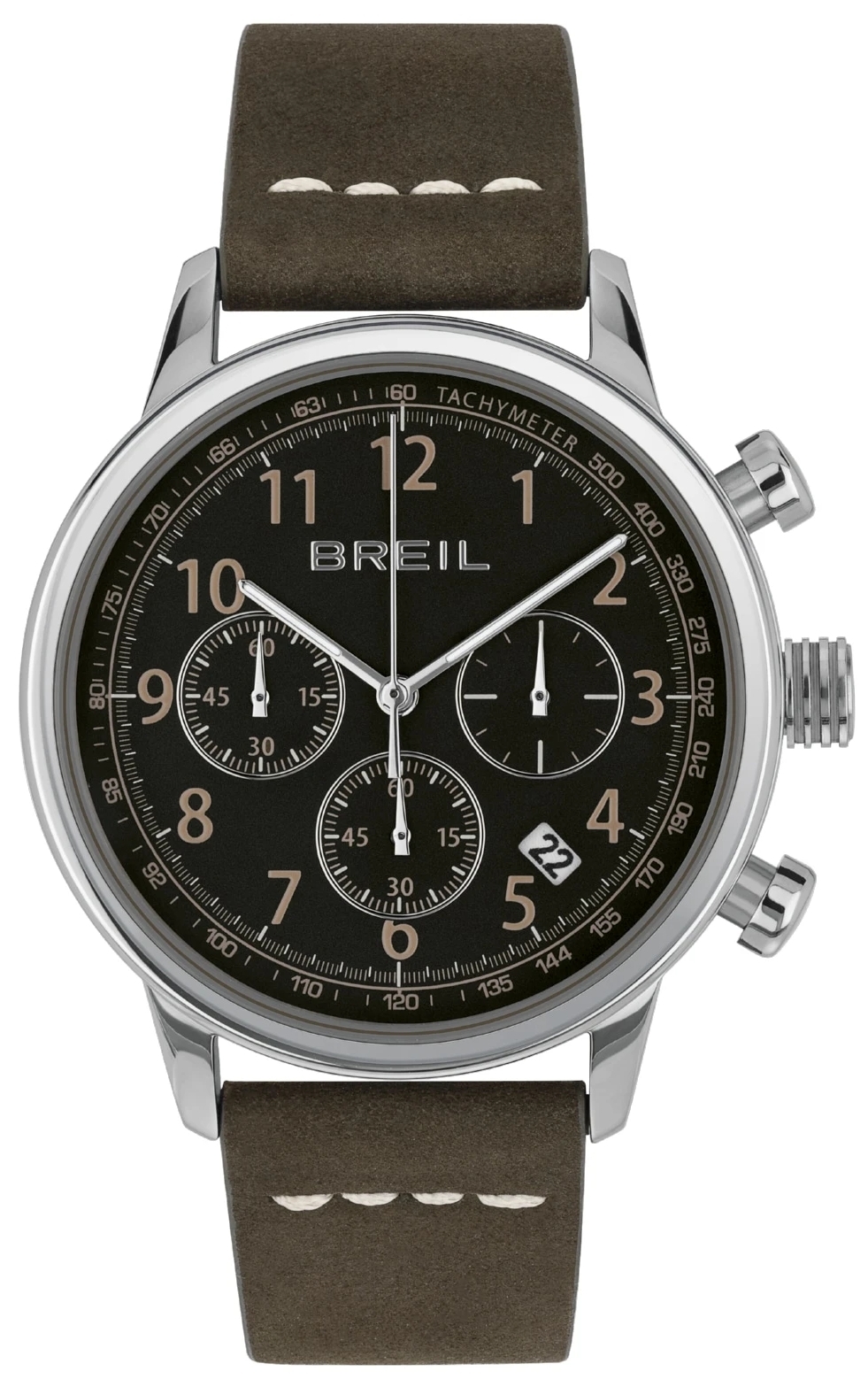 Breil Herreklokke TW2060 Outrider Grønn/Lær Ø41 mm