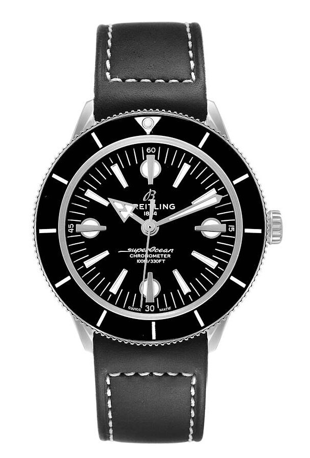 Bilde av Breitling Herreklokke A10370121b1x2 Superocean Heritage 57 Sort/lær