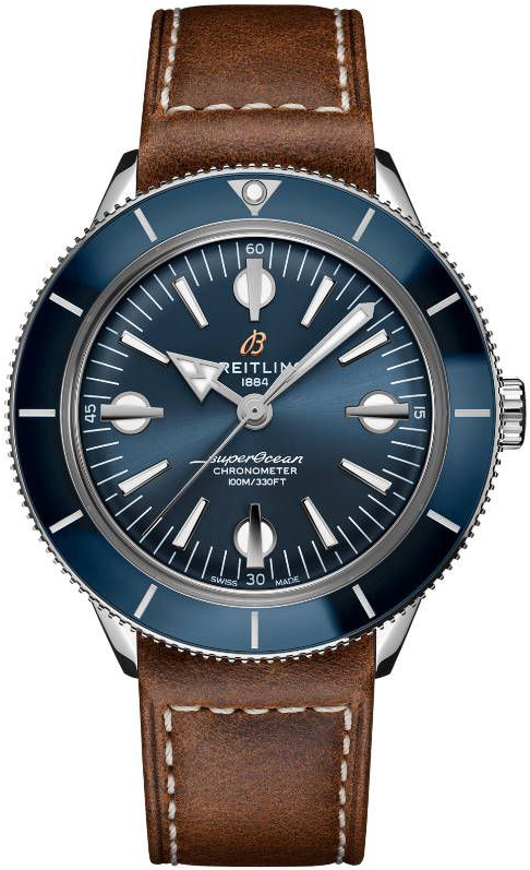 Bilde av Breitling Herreklokke A10370161c1x1 Superocean Heritage 57 Blå/lær