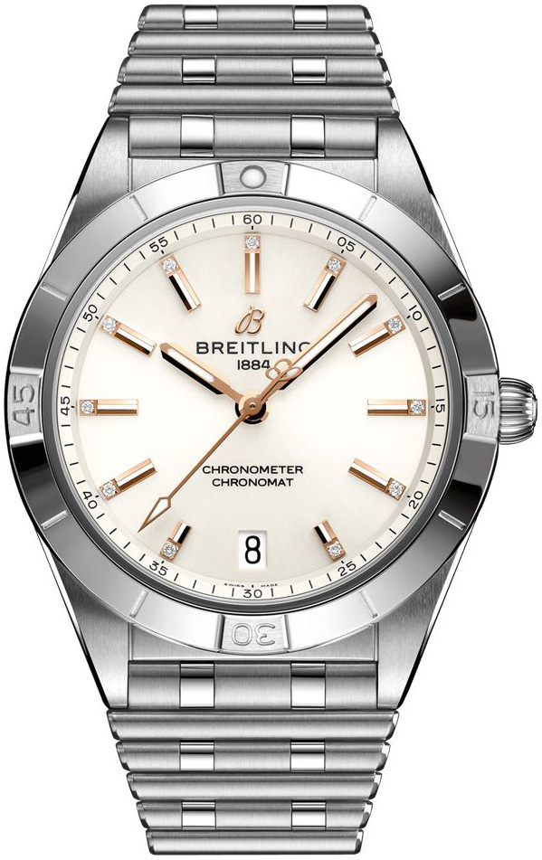Bilde av Breitling Dameklokke A10380101a2a1 Chronomat Automatic 36 Hvit/stål
