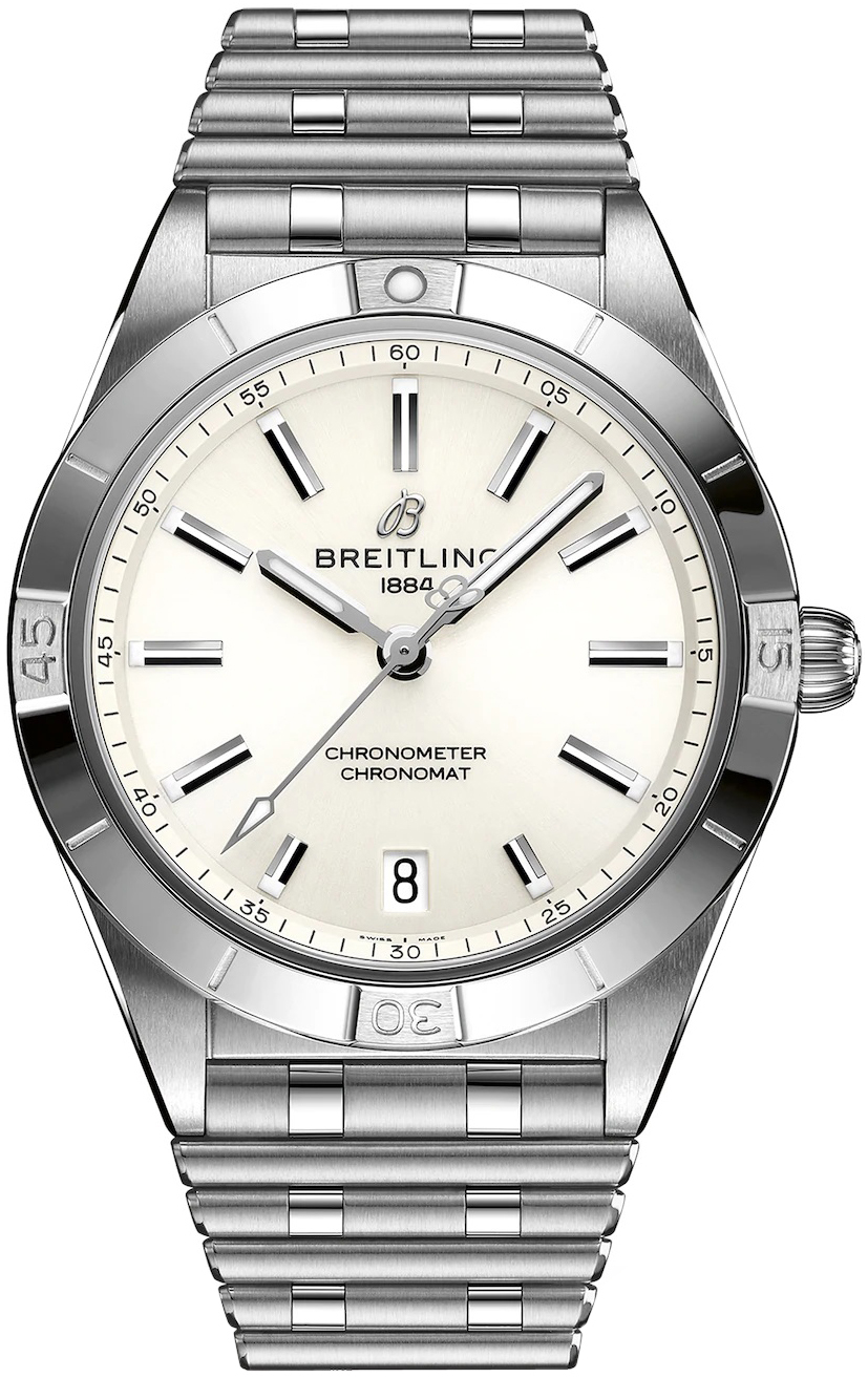 Bilde av Breitling Dameklokke A10380101a3a1 Chronomat Automatic 36 Hvit/stål