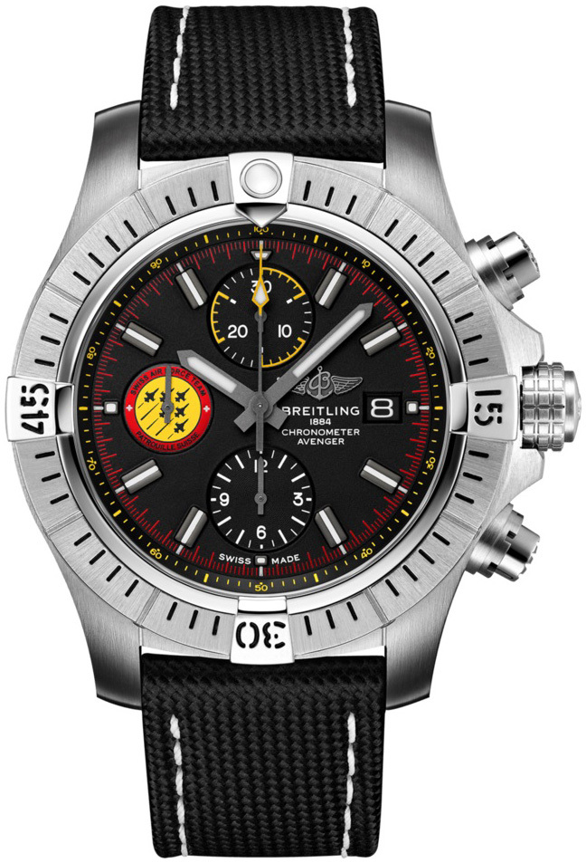 Bilde av Breitling Herreklokke A133171a1b1x1 Avenger Chronograph 45 Sort/lær