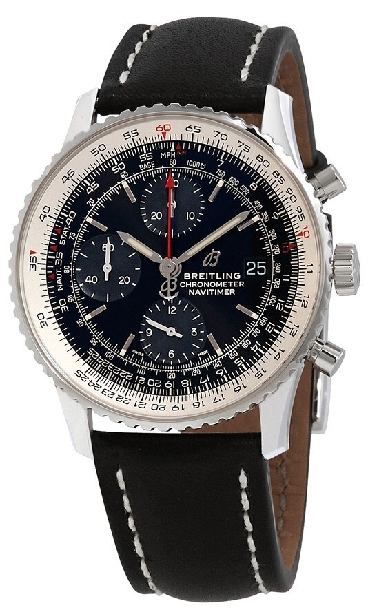 Bilde av Breitling Herreklokke A13324121b1x1 Navitimer 01 Sort/lær Ø41 Mm