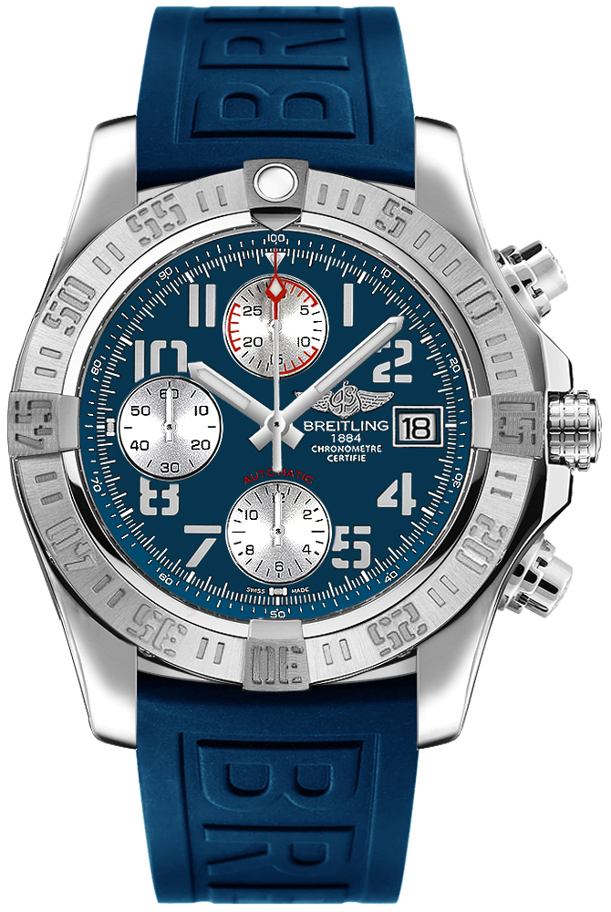 Bilde av Breitling Herreklokke A13381111c1s2 Avenger Ii Blå/gummi Ø43 Mm