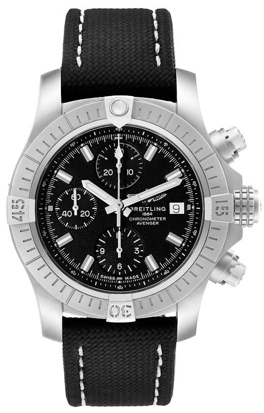 Bilde av Breitling Herreklokke A13385101b1x1 Avenger Chronograph 43 Sort/lær